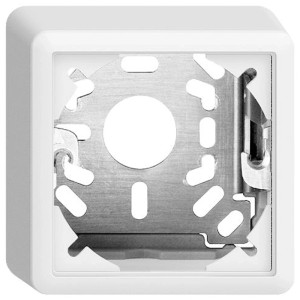 Telaio AP EdizioDue Feller Bianco, 74x74x39mm, accessorio per scatola interruttore.