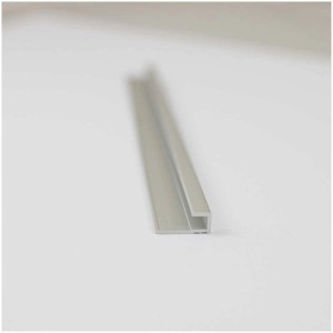 Breuer Abschlussprofil, Alu Silber matt, 210cm, für Duschrückwände.