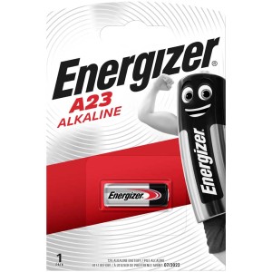 Energizer A23 batteria alcalina in blister singolo, batteria speciale 12V per elettronica.