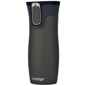 Contigo Thermobecher West Loop, acciaio inox grigio, 470ml, a prova di perdite.