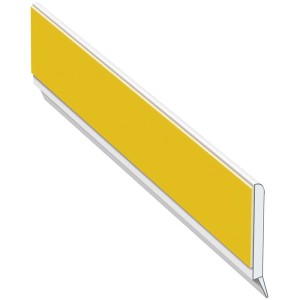 Baguette plate blanche Roro avec lèvre d'étanchéité, 5x150 cm, pour joints de portes et fenêtres.