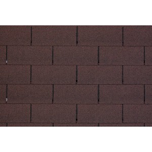 Bardeaux bitumés rectangulaires marron pour toiture, 2 m²/paquet.