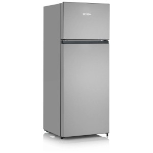 Frigorifero combinato Severin DT8761 argento con illuminazione LED e Veggibox.