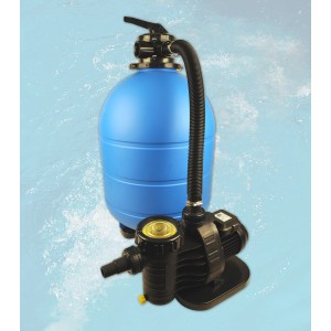 Système de filtration à sable Weka Maxi avec pompe pour piscines jusqu'à 10 m³ – nettoyage efficace.