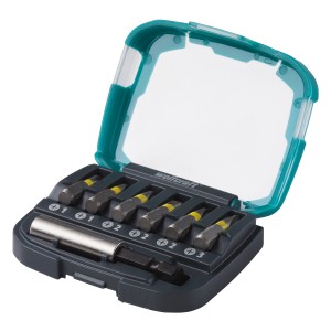 Wolfcraft set di inserti con 6 inserti a croce e portainserti