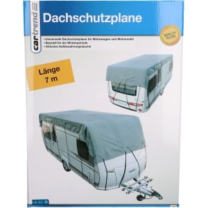 Cartrend bâche de protection de toit 7m pour camping-cars : Protection contre le gel et les UV.