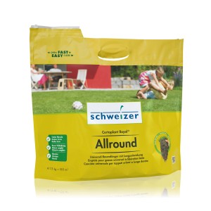 Engrais universel pour gazon Schweizer Certoplant Royal Allround, sac de 7,5 kg.