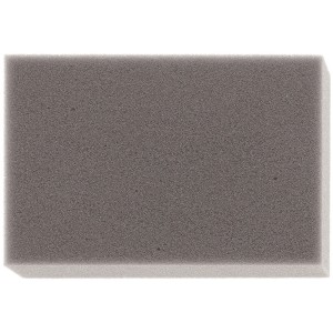 Tampone grigio per punzonatura lana 15x10 cm in schiuma per feltro. Strumento creativo per l'artigianato.