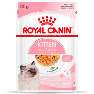 Royal Canin Kitten Nassfutter Gelee, 85g Portionsbeutel für Kätzchen bis 12 Monate.
