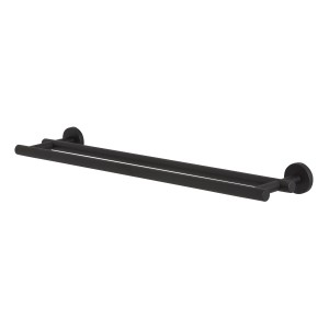 Portasciugamani nero Tiger Boston in acciaio inox per 2 asciugamani.