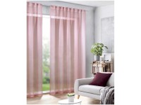 Tenda Con Occhielli Albani Maric Color Argento – Tessuto Trasparente 245x140 Cm, Look Classico E Leggero - 4
