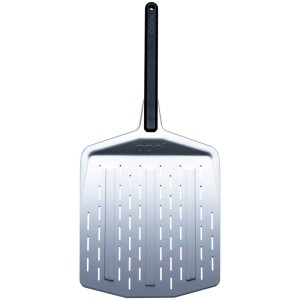 Pelle à pizza perforée Ooni 30 cm pour une pizza croustillante, ustensile de grill.