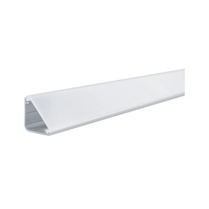 Profilo Paulmann Delta, profilo per strisce LED in alluminio da 1 m, anodizzato satinato, con diffusore.