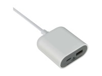 Verlängerungskabel T11 / USB-C / USB-A Weiss-Grau Länge 3 m