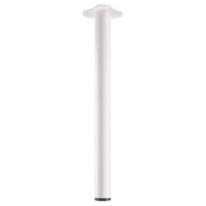 Gamba per tavolo Hettich bianca, Ø 60 x 700 mm, regolabile in altezza, per mobili.