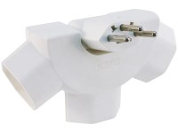 Steko-Abzweigstecker 3 x T13 Peacock Sternform kippbar Steko-Abzweigstecker 3 x T13 Peacock Sternform kippbar