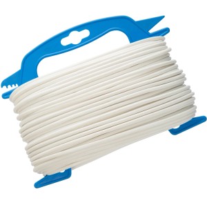 Stendibiancheria Conacord bianco rivestito (30 m) su bobina blu.