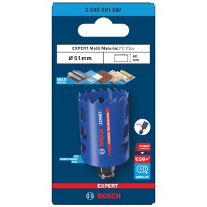 Scie cloche Bosch Expert Multi Material PC Plus Ø 51 mm sous blister