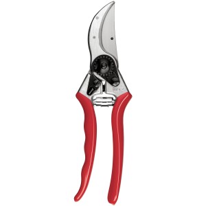 Cesoie da giardino Felco Baum-/Gartenschere Felco 2 con manici rossi e lama argentata.