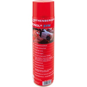 Rothenberger Ronol Syn aérosol de fluide de coupe pour filetage, rouge, 600ml pour des filetages propres.