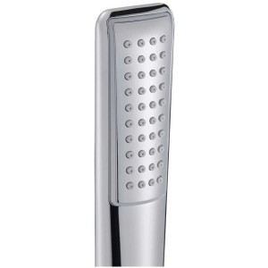 Soffione doccia Diaqua Wei PCR, cromato, con 1 getto. A risparmio idrico e moderno.
