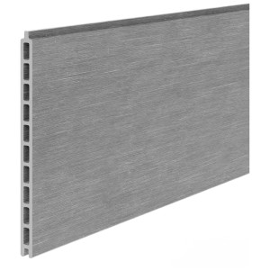 Panneau du kit de clôture PX Garden DIY Plano HPC Silver Grey, vue détaillée.