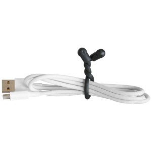 Serre-câbles Cable Twist noir et blanc, lot de 2 pour gestion des câbles.