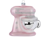 Baumanhänger Küchenmaschine Glas Pink 10 cm