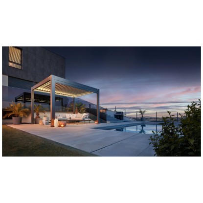 Biohort Pergola dunkelgrau-metallic 4 x 3 m