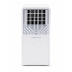 Condizionatore mobile Kibernetik KL14000 bianco. Unità compatta con griglia grigia per un raffreddamento efficiente.
