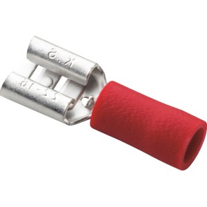 Connettore piatto rosso per cavi da 0,5-1,5 mm², accessorio per auto elettriche.