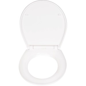 Wenko sedile WC White Marble in Duroplast con chiusura ammortizzata, effetto marmo bianco.