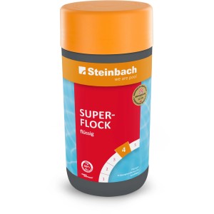 Steinbach Superflock liquide 1l : Élimine la turbidité des filtres à sable, pour une eau claire.