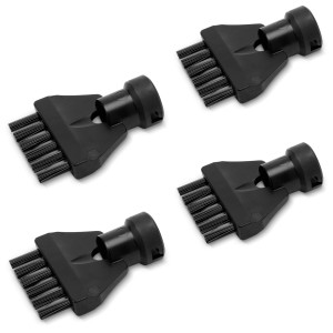 Set de brosses pour joints Kärcher, 4 brosses noires pour nettoyeurs vapeur.