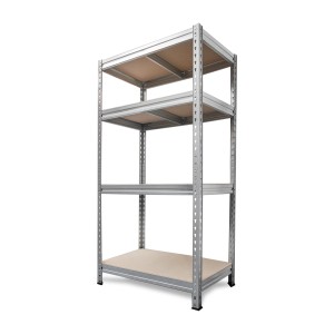 Étagère de stockage galvanisée AR Shelving Bullrack Rivet, 200x100x60 cm, avec quatre étagères.