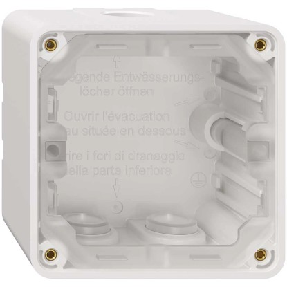 Feller Aufputz-Gehäuse Nevo Weiss Gr. 1 x 1