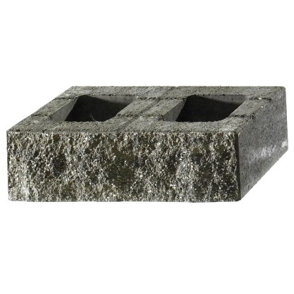 Kann Bruchsteinmauer Grundelement Grau-Nuanciert 50 x 25 x 15 cm