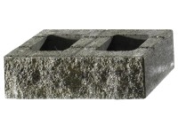 Kann Bruchsteinmauer Grundelement Grau-Nuanciert 50 x 25 x 15 cm