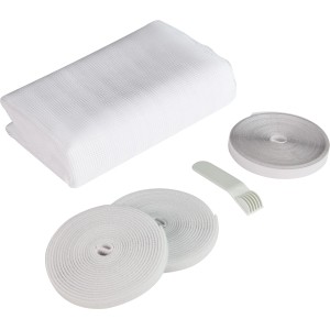 Cadre moustiquaire Windhager IS Open-Up blanc 130x150cm avec accessoires