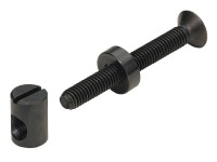 Hettich Verbindungsbeschlag mit Kloben geschwärt Stahl M6 x 50 mm / 8 Stk.