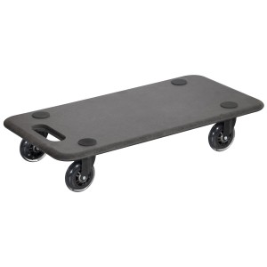 Wagner MM1611 chariot de transport en MDF avec 4 roulettes et points antidérapants, capacité 250 kg.