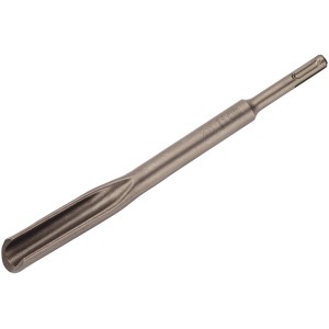 Scalpello cavo LUX SDS-Plus, 250 mm, per martelli perforatori fino a 4 kg, adatto per canaline in materiali da costruzione morbidi.