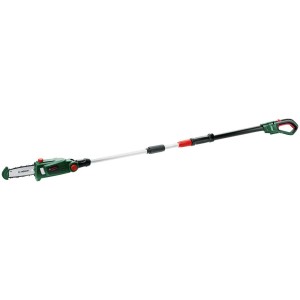 Élagueuse sur perche sans fil Bosch UniversalChainPole 18 sans batterie, avec manche télescopique.