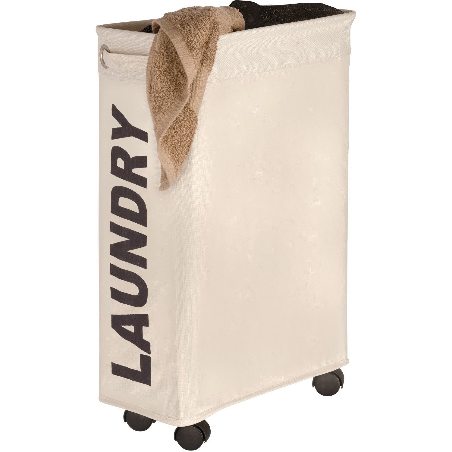 Panier À Linge Étroit, Panier À Linge Sale Corno, 'laundry', Beige,  Capacité 43l