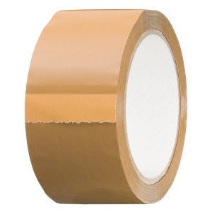 Ruban adhésif d'emballage brun LUX, 66 m x 50 mm, rouleau de ruban adhésif pour emballer les cartons.