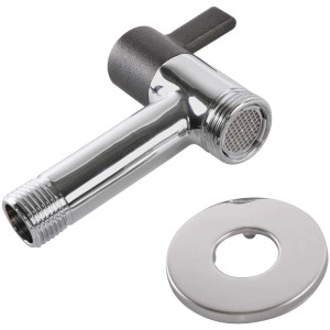 Gartec Aquajet robinet d'eau froide Eco Single, noir/chrome, avec filtre Eco pour économiser l'eau.