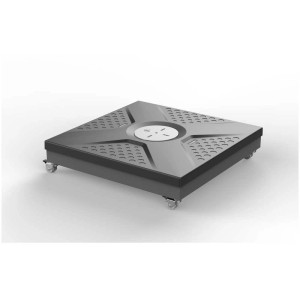 Base à roulettes anthracite Active Easy Push, 88x88 cm, pour parasols déportés, avec roulettes.