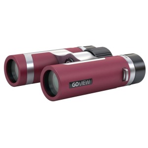 GoView Fernglas Zoomr 8x26, rubinrot, Magnesiumgehäuse. Ideal für Outdoor & Reise.