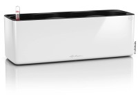 Lechuza Pflanztopf Cube Glossy Triple Weiss (HxBxT) 135 x 397 x 140 mm