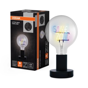 Osram LED-Tischleuchte 1906 Letter Table Game Zone Schwarz E27 / 1,2 W / 80 lm